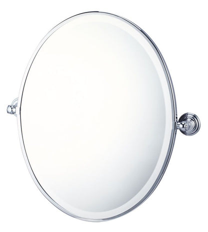 Mayer Oval Mirror - Brushed Nickel