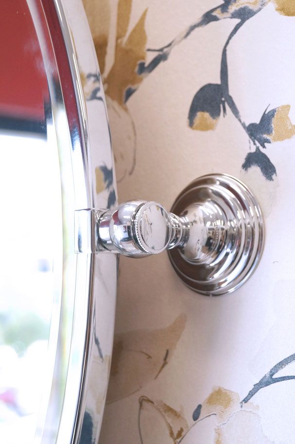 Mayer Oval Mirror - Brushed Nickel