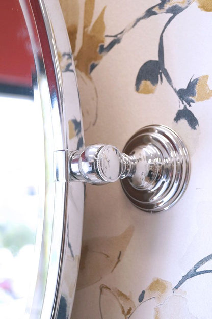 Mayer Oval Mirror - Brushed Nickel