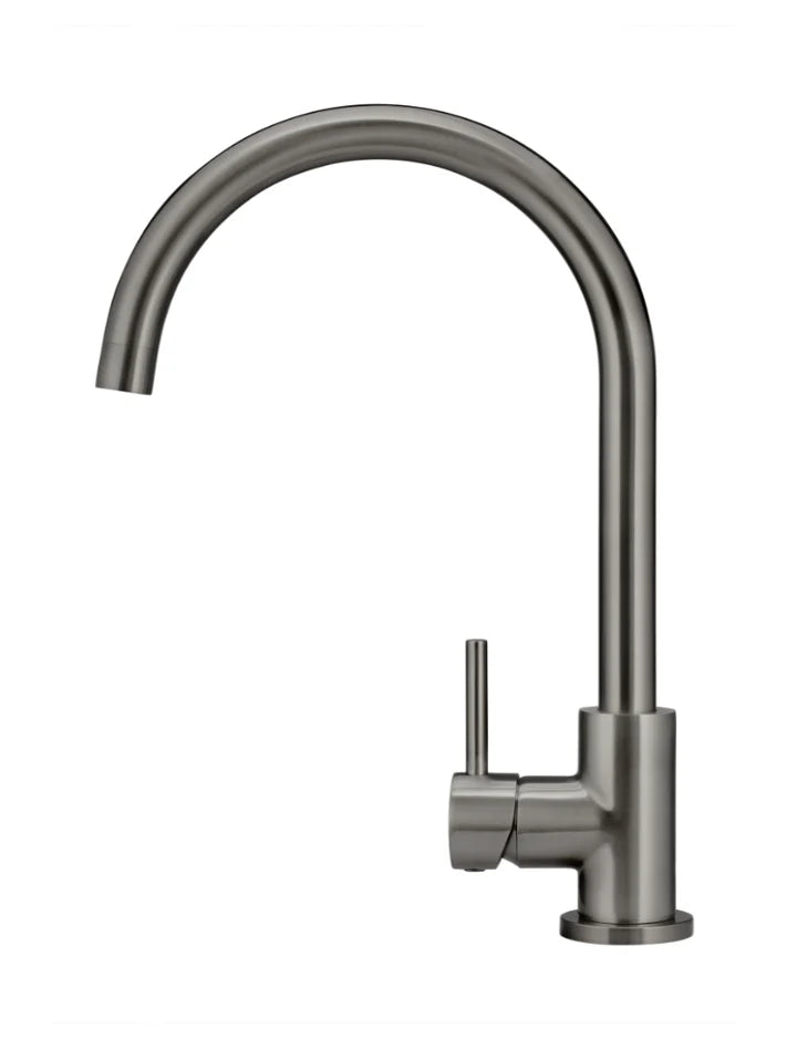 Round Gooseneck Kitchen Mixer Tap