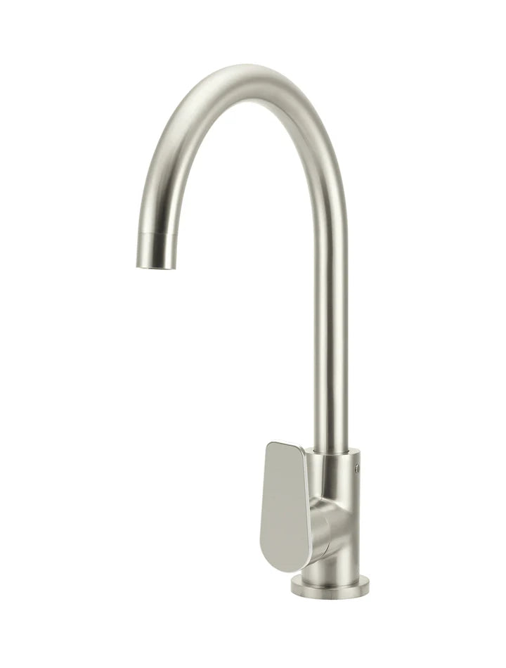 Round Kitchen Mixer Tap - Paddle Handle