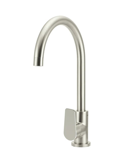 Round Kitchen Mixer Tap - Paddle Handle