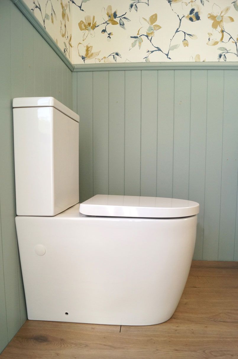 Narva Rimless Back to Wall Toilet Suite with Thick Seat