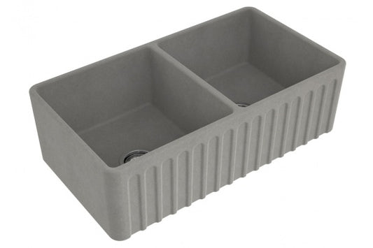 KIT - Novi 85x46 Fireclay Butler Sink – Concrete