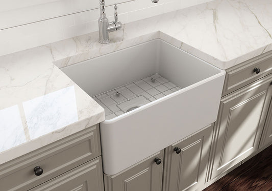 KIT - Novi 60x46 Fireclay Butler Sink (Overflow) – Matte White