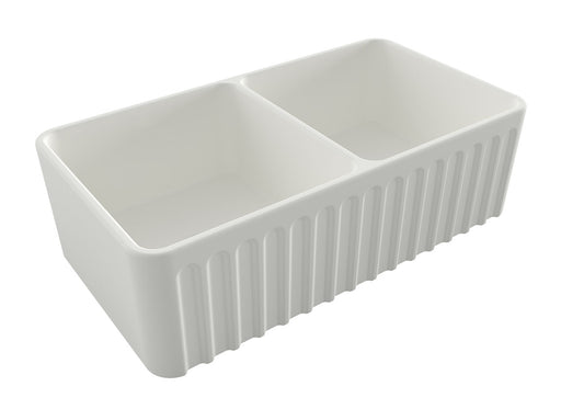 KIT - Novi 85x46 Fireclay Butler Sink (Overflow) – Matte White