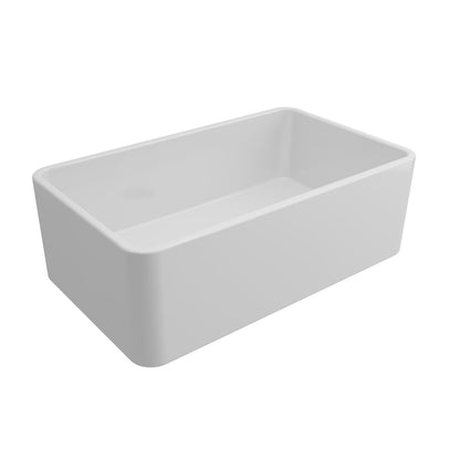 Novi 75x46 Fireclay Butler Sink - Gloss White