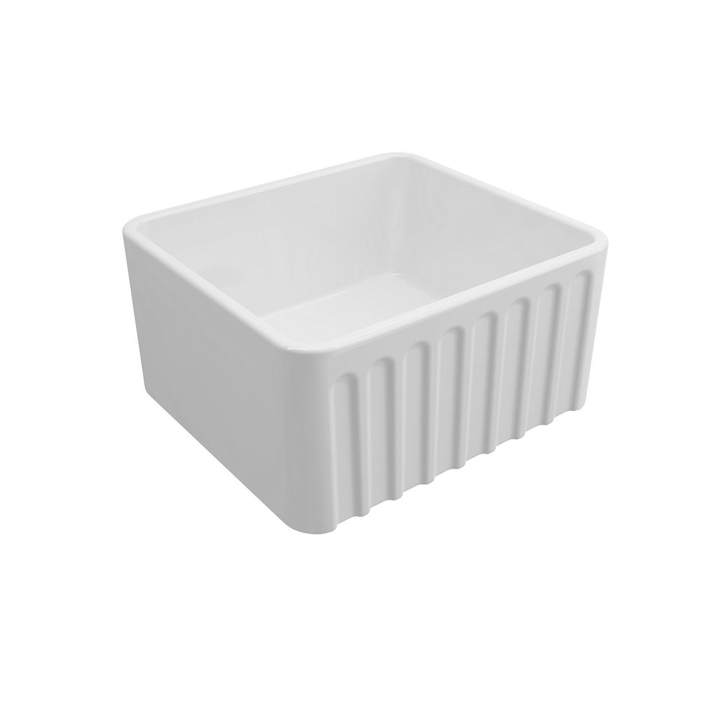 KIT - Novi 50x46 Fireclay Butler Sink (Overflow) – Gloss White