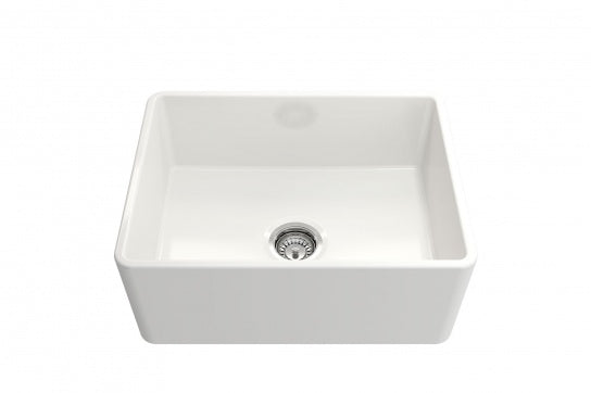 KIT - Novi 60x46 Fireclay Butler Sink (Overflow) – Gloss White