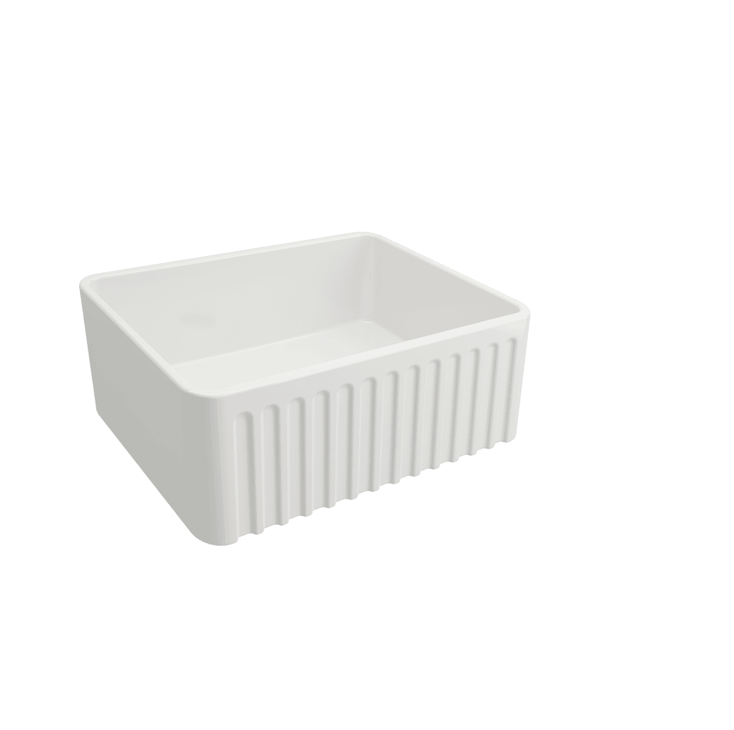Novi 60x46 Fireclay Butler Sink - Gloss White
