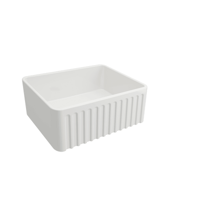 Novi 60x46 Fireclay Butler Sink - Gloss White