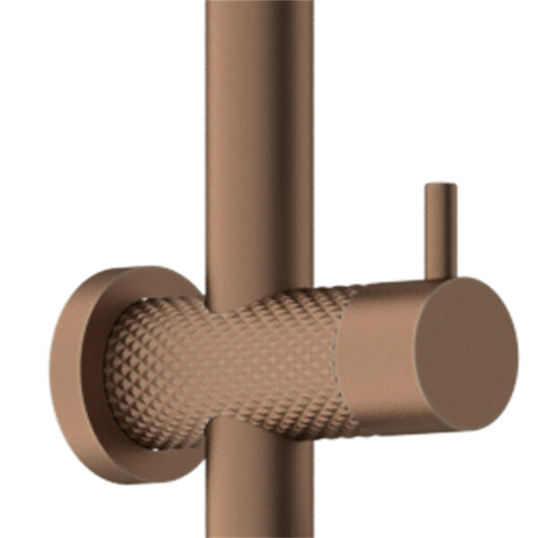 OPAL TWIN SHOWER BRUSHED BRONZE