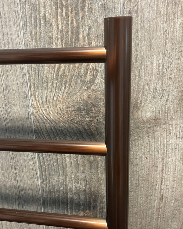 Oil Rubbed Bronze 600 x 800mm Rnd Heated Towel Rail RIGHT