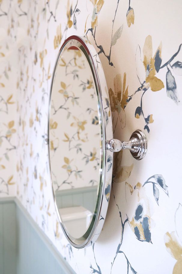 Mayer Oval Mirror - Brushed Nickel