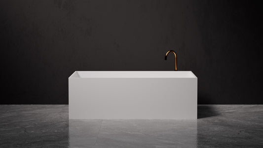 Pietra Bianca Cube Freestanding Bath Tub (PBS1014)