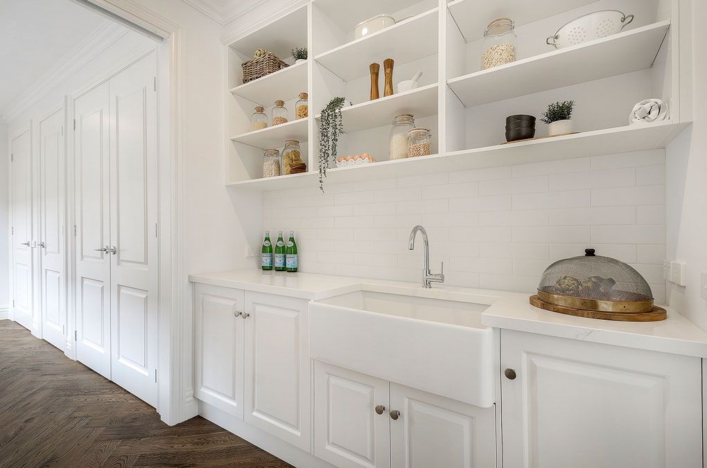 KIT - Novi 75x46 Fireclay Butler Sink (Overflow) – Gloss White