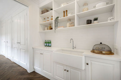 KIT - Novi 75x46 Fireclay Butler Sink (Overflow) – Gloss White