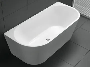 1400mm Round Back To Wall Bath Tub