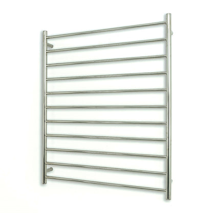 Polished 900 x 1100mm Rnd Heated Towel Rail RIGHT