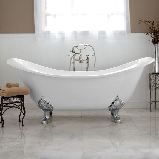 Antique Tub 1800mm Acrylic Claw Foot Baths