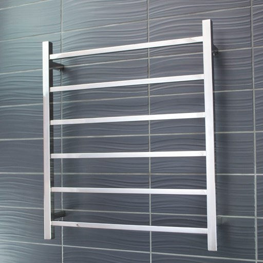 Polished 700 x 1130mm Squ Non Heated Towel Rail