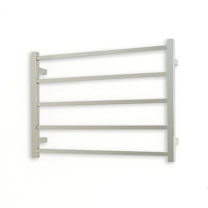 Polished 750 x 550mm Squ Heated Towel Rail RIGHT