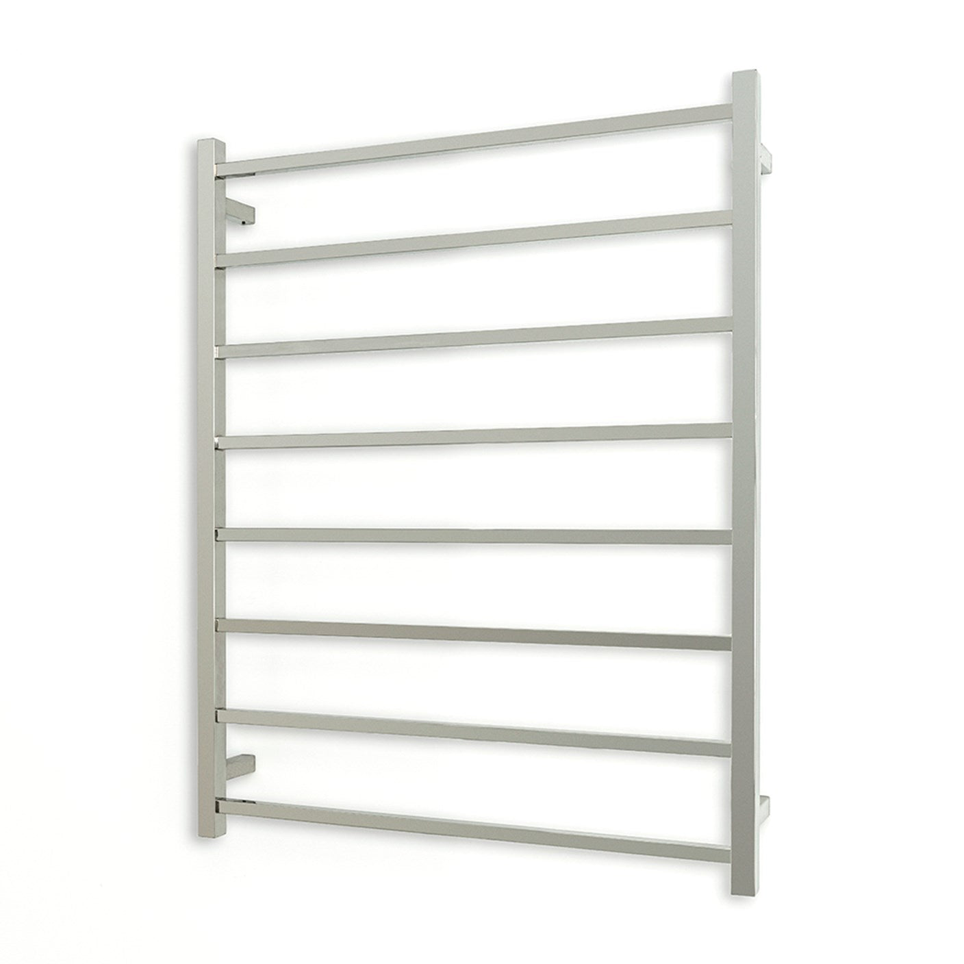 Polished 800 x 1000mm Squ Heated Towel Rail RIGHT