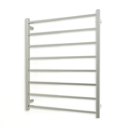Polished 800 x 1000mm Squ Heated Towel Rail RIGHT