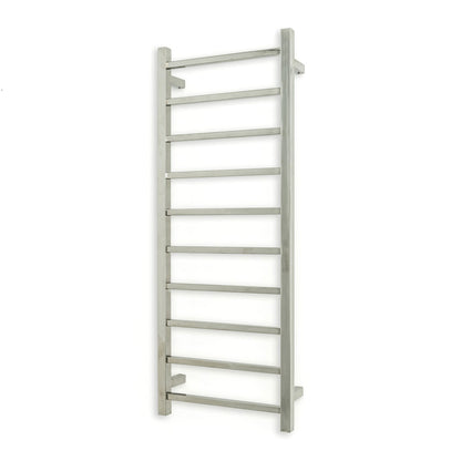 Polished 430 x 1100mm Squ Heated Towel Rail LEFT