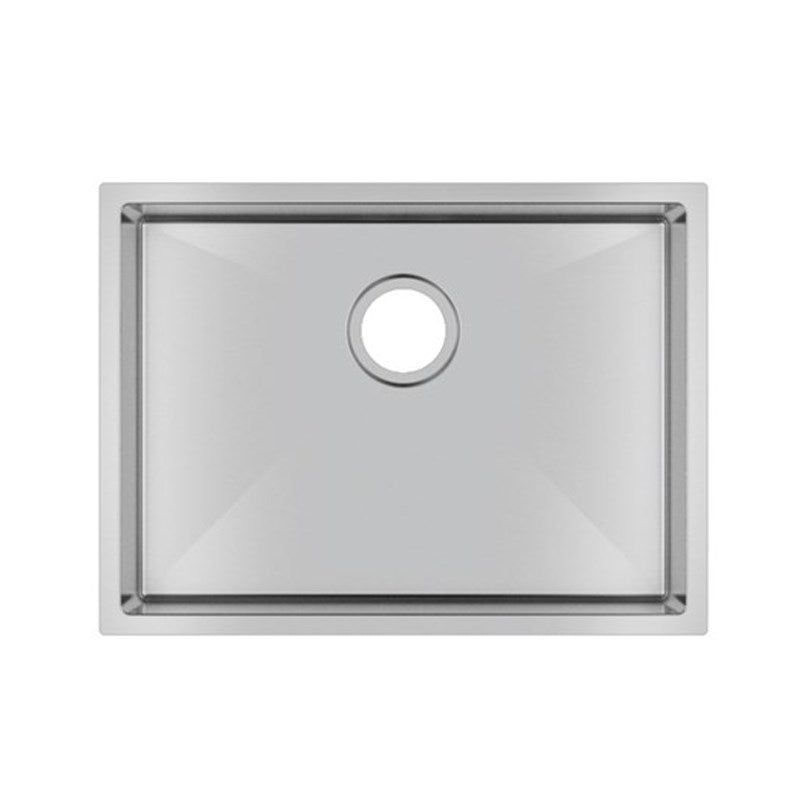 600x450x230mm Chrome Stainless Steel Single Bowl Kitchen Sink