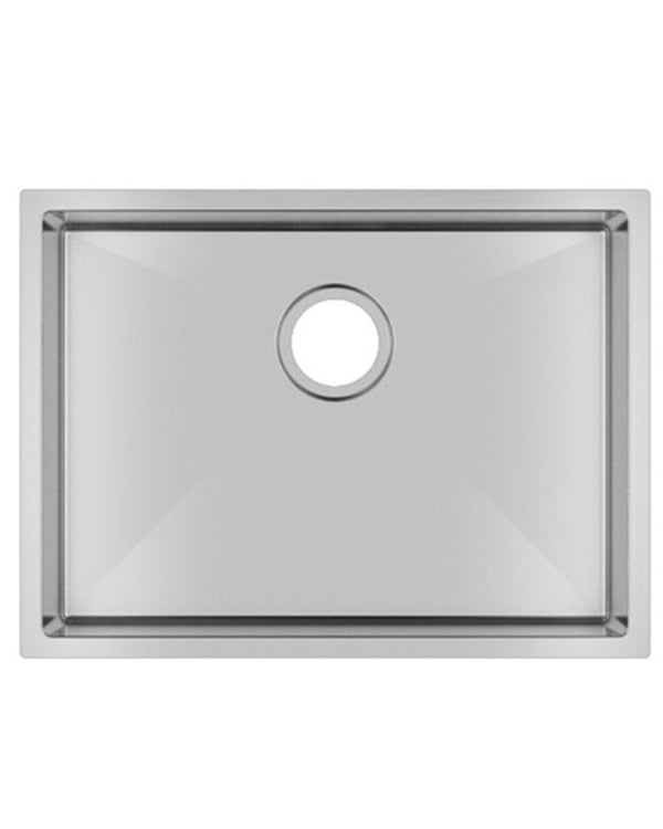 600x450x230mm Chrome Stainless Steel Single Bowl Kitchen Sink