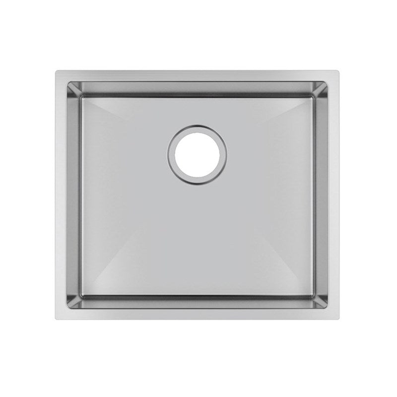 510x450x230mm Chrome Stainless Steel Single Bowl Kitchen Sink