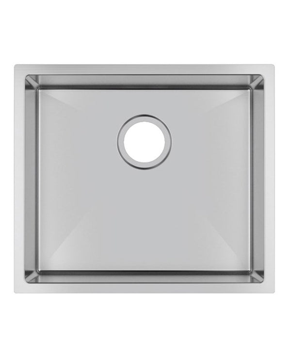 510x450x230mm Chrome Stainless Steel Single Bowl Kitchen Sink