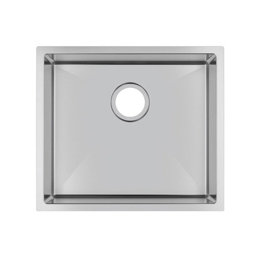 510x450x230mm Chrome Stainless Steel Single Bowl Kitchen Sink