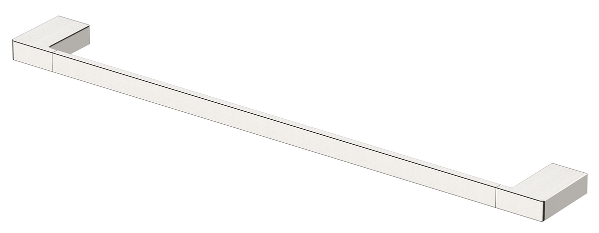 Milos Single Towel Rail Brushed Nickel