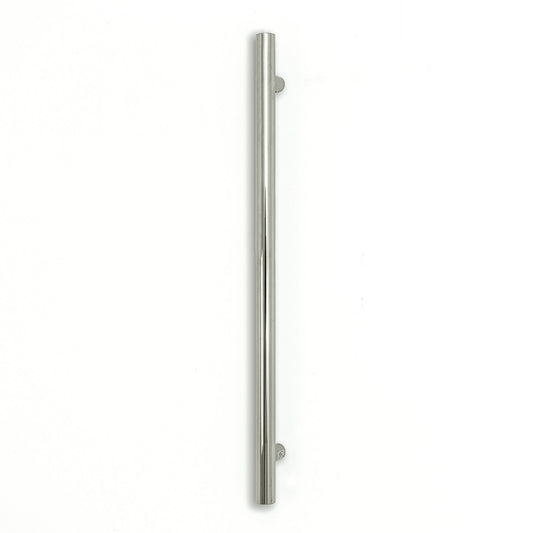 Vertical Single Heated Towel Bar 40mm X 950mm Polished SS